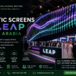 Merci Event Supplies Kinetic Screens for LEAP in Saudi Arabia